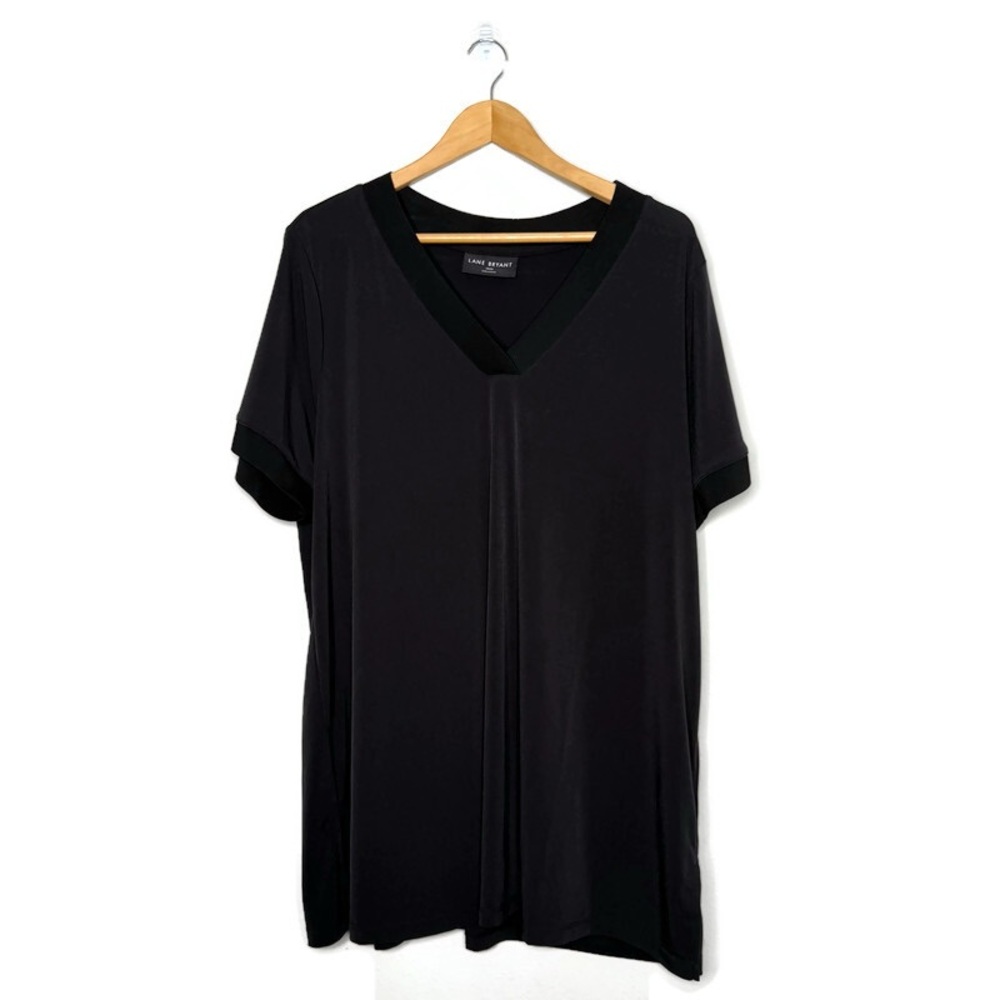Lane Bryant Black V Neck Blouse Women’s Size 18/20